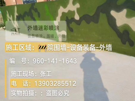 天津 迷彩漆喷涂价格（按平方米计费）